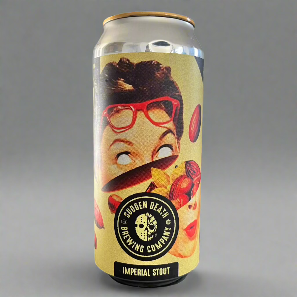 "Blik Slice Me Nice! Stout van Sudden Death Brewing Co."