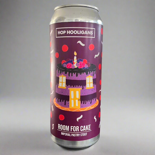 "Blik Room For Cake Stout van Hop Hooligans"